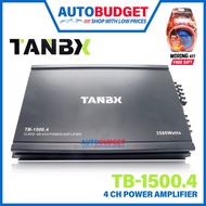 TANBX 4 CH Mosfet Power Amplifier with FREE Gift TB-1500.4 Car Amp 3500 Watts Power Amplifier Speake