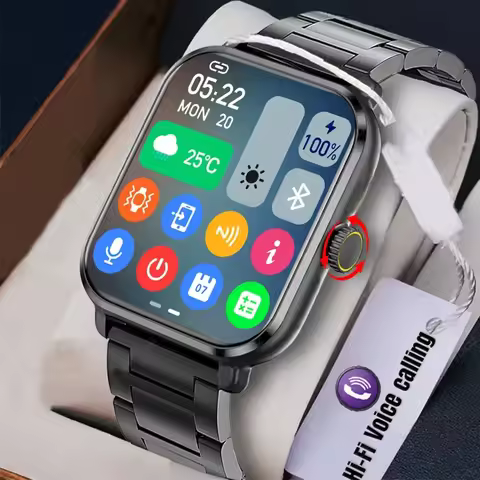 LAXASFIT 2025 New Smart Watch Bluetooth Call Men Women Sports Fitness Watch Android Phone Digital Mu