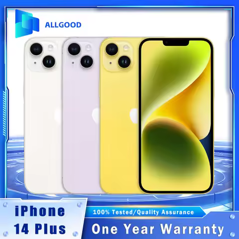 Original Apple iPhone 14 Plus US Version Unlocked - 6.7" Super Retina OLED, Dual eSIM Only, A15 Bion