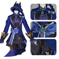 Genshin Impact Black Focalors Furina Costume Cosplay Party Role Play Amine Halloween