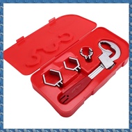 (WUSG) 4-in-1 Multifunctional Faucet Wrench Adjustable Double-Ended Wrench Bathroom Multifunctional