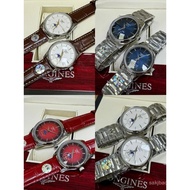 6Color Matching 2Size Belt Steel watch True Moon Phase True Calendar Swiss Quartz Movement Longines 