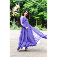 READY STOCK [M&L] GEORGETTE ANARKALI GOWN