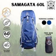 -Seven Summits SAMAGATA 60L Carrier Bag Free Rain Cover 60L Travel Backpack Carrier 60 Liter Hiking 