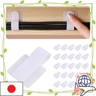 【Direct From Japan】Cable Clip, Industry's First, Super Strong, No Glue Remaining Cord Clip, Cable Ho