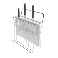 ที่เสียบมีดสแตนเลสพร้อมที่วางเขียง WORK รุ่น WS136 เกรด 304 ขนาด กว้าง 11 ยาว 23.5 สูง 27 CM ( สินค