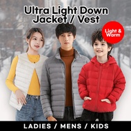 ULTRA Light Down / lady down jacket vest / men down jacket /kids down vest jacket