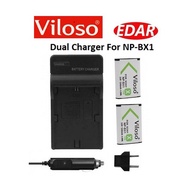 VILOSO DUAL BATTERY CHARGER SONY NP-BX1 / NP BX1 BATTERY CHARGER / CHARGER BATTERY FOR SONY BX1