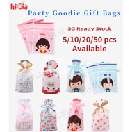 [SG Seller]Cookie Packaging Drawstring Bag Wedding Party Birthday Christmas Goodies Plastic Candy Ba