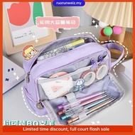 Korea Cute Pencil Cases for Girls Pencilcase Waterproof Canvas School Makeup Bag Pencil Pouch Pen BoxPapeleria Kawaii Stationery