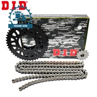DID Exciter 155 sprocket chain ('22) T-Ring seal 428VIX-126FB (14T-46T) BLACK EDP