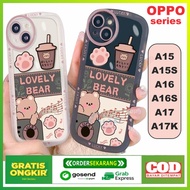 Case Oppo A15 A15S A16 A16S A17 A17K Softcase Silicon Lucky Love Bear