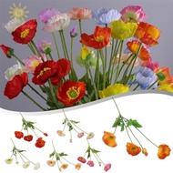 Poppy artificial flowers fake flowers wedding floral decoration plastic