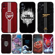 Soft black TPU silicone phone case Arsenal FC for Realme 12+ 13 note50 note60 60X X Lite XT X2 V13 V