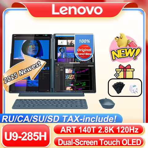 2025 Lenovo YOGA BOOK 9i U9-285H/ARC 140T 32G+1T Dual-Screen Touch Screen 2.8K OLED 120Hz