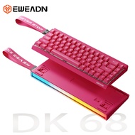 EWEADN DK68 Gaming Keyboard Blue Switch 68 Keys Magnetic Keyboard/Mechanical Keyboard/Rechargeable