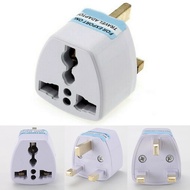 Ready Stock Plug Adapter Converter To UK 3 Pin Plug -Travel Plug US/EU/CHINA/Australia To UK Electri