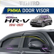 HC CARGO Honda HRV HR-V 2016 - 2021 OEM Type Door Visor With HR-V Logo Come With 3M Double Tape