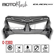 HONDA CLICK 160 HEADLIGHT MASK GARNISH CARBON C-2303 FOR CLICK 160 1PC