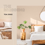 TOA Organic ออร์แกนิค สีทาบ้าน เฉดสี 21001 เนียน กึ่งเงา ขนาด 3.5 ลิตร สีทาภายใน เกรดสูงสุดของ TOA ก