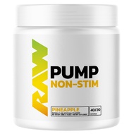 RAW Pump Stim Free Pre Workout | Non-Stimulant Pre Workout Supplement Powder Nitric Oxide Booster |