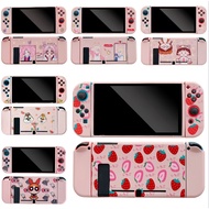 Nintendo Switch Oled Case NS Switch cartoon pink strawberry TPU protective