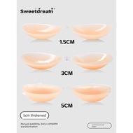 nubra breast pad Silicone 5CM Thickened Invisible Chest Stickers Women's Wedding Dress Use Small Bre