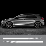 2PCS Car Door Side Stickers Auto Accessories For Mercedes Benz G63 ML G350d G500 GLA GLA43 GLB GLC G