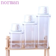 NORMAN Washing Powder Container Multipurpose Measuring Cup Detergent Powder Laundry Detergent Box