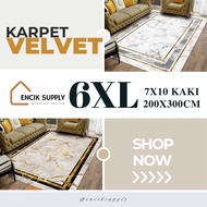 Encik Supply ALL SIZE CARPET VELVET 3D KARPET BESAR RUANG TAMU MURAH ANTI SLIP