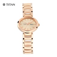 Titan Raga Viva Rose Gold Dial Metal Strap Watch 2620WM01