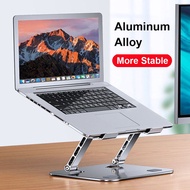 QSX STORE Laptop Stand Adjustable Aluminum Alloy Notebook Stand Compatible With 10-17 Inch Laptop Portable Fold Laptop Riser Holder