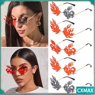 CVMAX Rimless Sunglasses Men and Women Fashion Summer UV400 Tinted Frameless Eyewear