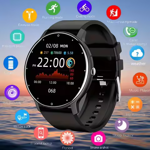 2025 New Ultra Light ZL02CPRO Smart Watch Men Sports Fitness Watch Heart Rate Full Touch Screen Blue