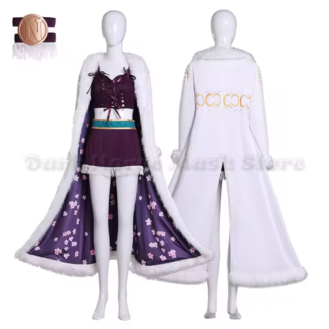 Halloween Party Nico Robin Cosplay Costume And Hat Live-Action TV Series Nico's Anime Expo Miss All