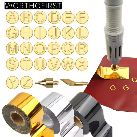 Heated Stamping Foil Pen Electric Hot Applicator Tool Kit Apply Foil to LeatherCraft Handmade Hot St
