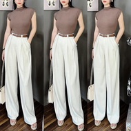 Quần ống rộng  ly chiết đỉa to chất Ruby cao cấp dài 102cm siêu hack dáng