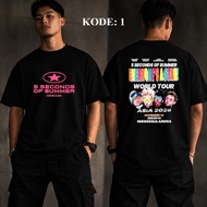 KATUN 5 Seconds Of Summer Word Tour Asia T-shirt, 20s premium cotton material - 5 Seconds Of Summer 