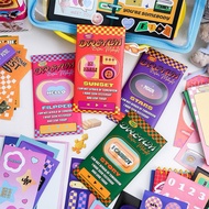 30 Pcs/pack Korean ins Style Dream Before Midnight Theme Stickers Paper Memo For Journal Diary Cute 