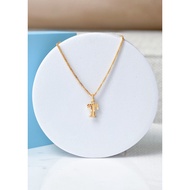 916 Gold Alphabet T Pendant