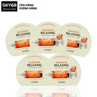 Combo 5 Mặt Nạ Cấp Ẩm Phục Hồi Da BNBG Placenta Relaxing SkinBooster Mask 30ml - PLACENTA