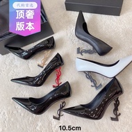 Saint Laurent YSL High Heels - Patent Leather Stiletto, Stylish & Professional Shoe