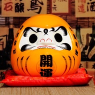 SG~️ Japanese Dharma ️ 19cm/25cm Ceramic Japanese Dharma Piggy Bank Dharma Cat Piggy Bank Dharma Pat