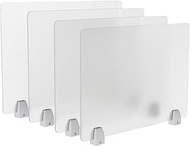 tonchean 4-Piece Desk Dividers Office Privacy Partitions, Privacy Desk Panel Protective,Table Divide