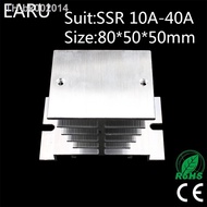 ○✵◐ 1 pcs Aluminum Fins Single Phase Solid State Relay SSR 10A to 40A Aluminum Heat Sink Dissipation Radiator Newest Rail Mount