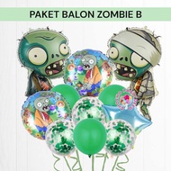 Plants VS Balloon Package. Zombie B/ZOMBIES Birthday Decoration/Foil PLANTS VS Balloons. Zombie