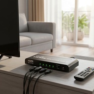 4K HDMI 1x4 Splitter for PS4, Laptop, TV, Monitor, Projector