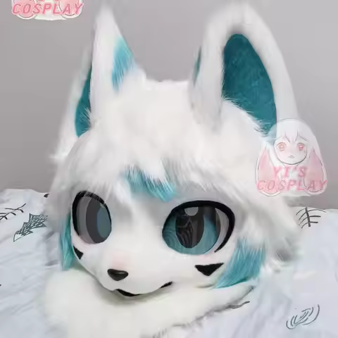 Customized Handmade Fursuit Kemono Head Cosplay Kigurumi Fursuit Furry Head Headsets Beast Kigurumi 