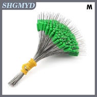 SHGMYD 300ชิ้น/แพ็คตกปลา bobber Oval Black Silicon stopper Space Bean Connector อุปกรณ์เสริมตกปลา li