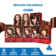Revlon Hair Dye Colorsilk 130ml 8 Variants - Hair Coloring Kit, Dark Mahogany Brown, Light Ash Brown